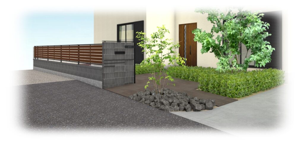 施工実例 福島市/S様邸　アプローチ・門柱工事｜内池工業